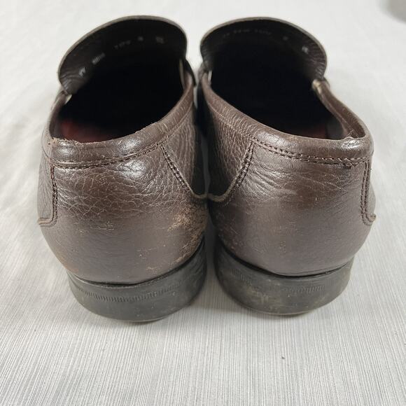 Salvatore Ferragamo Grandioso Gancini Men’s Size 8 Wide Horse Bit Brown Loafers